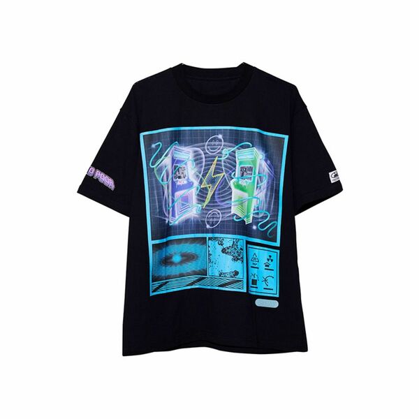 ずっと真夜中でいいのに。TECHNO POOR Tee C(Black)　L