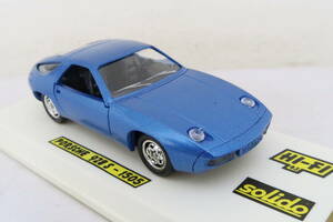 solido Hi-Fi PORSCHE 928 ポルシェ 箱付 青メタ 1/43 フランス製 イコレ