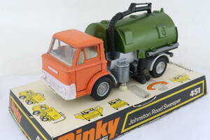 Dinky Johnston Road Sweeper FORD 道路清掃車 ロードスウィーパー 1/43? イギリス製 ヨレレ