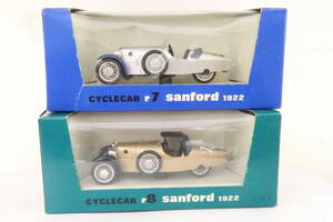 brumm r7&8 CYCLECAR sanford サンフォール 箱付 2台 1/43 イタリア製 イナレ