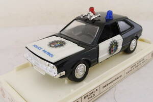 REI(Schuco) VW SCIROCCO POLICE ワーゲン シロッコ パトカー 箱付 1/43 ブラジル製? イニレ