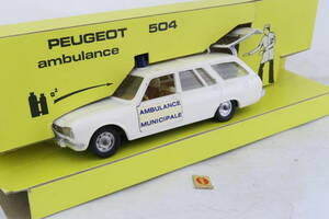 solido PEUGEOT 504 AMBULANCE プジョー 救急車 難有 箱付 1/43 フランス製 イロコ