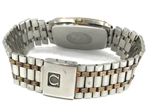 オメガ シーマスター デイト クォーツ 腕時計 スクエアフェイス ゴールドカラー文字盤 未稼働品 OMEGA QR011-76_画像5