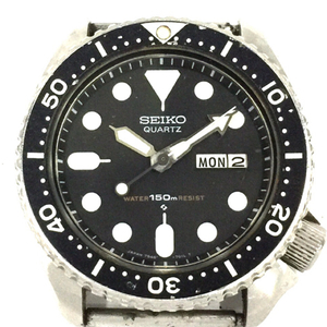 セイコー ダイバー デイデイト クォーツ 腕時計 7548-7000 ブラック文字盤 フェイスのみ メンズ SEIKO A9634