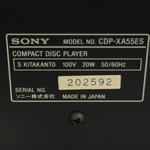 1円 SONY CDP-XA55ES CDプレーヤーオーディオ機器 通電確認済み_画像9