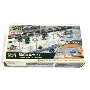 1円 カトー ジオタウン Nゲージ 駅前道路セット 23-411 鉄道模型 保存箱付き KATO