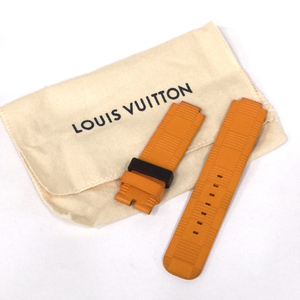 ルイヴィトン 腕時計用 パーツ ラバーベルト オレンジ メンズ 全長約19cm 幅2.1cm 保存袋付き LOUIS VUITTON