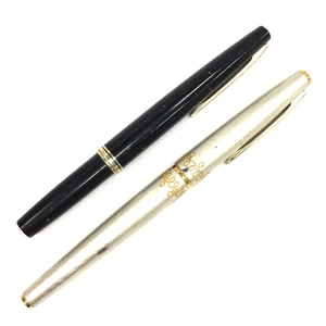 送料360円 1円 パイロット 万年筆 ペン先 18K 750 字幅 F カートリッジ式 約13.2cm 他 計2点 PILOT A9696 同梱NG