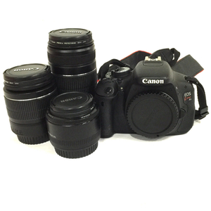 1円 Canon EOS Kiss X5 EF-S 18-55mm 1:3.5-5.6 IS Ⅱ EF 50mm 1:1.8 Ⅱ デジタル一眼レフ カメラ L191721-1