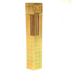 セリーヌ ローラー式 ガスライター 六角形 ゴールドカラー 高さ6.7cm 喫煙具 喫煙グッズ ブランド小物 CELINE