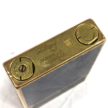S.T.デュポン ローラー式 ガスライター ネイビー×ゴールドカラー 高さ5.5cm 喫煙グッズ 喫煙具 S.T.Dupont_画像4
