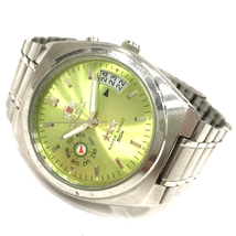 オリエント 自動巻き オートマチック 腕時計 メンズ グリーン文字盤 EM5L-C0 稼働品 純正ブレス ORIENT_画像7
