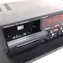 1円 TASCAM CC-222MKII 業務用 CDレコーダー カセットデッキ 通電確認済み タスカム_画像3