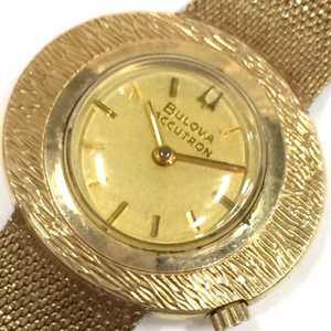 ブローバ アキュトロン J419493 クォーツ 腕時計 N2 10KT GOLD FIELD メンズ ゴールドカラー 未稼働品