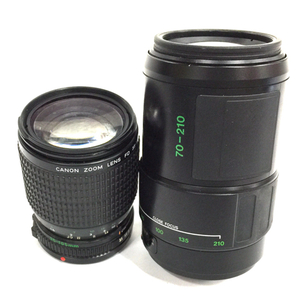 Canon ZOOM LENS FD 35-105mm 1:3.5-4.5 OLYMPUS AF ZOOM 70-210mm 1:3.5-4.5 カメラ レンズ セット