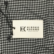 新品同様 ヒロココシノ サイズ L 長袖 シャツ メンズ チェック ブラック ボタンダウン 未使用品 HIROKO KOSHINO_画像7