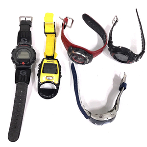 1円 カシオ 腕時計 G-SHOCK DW-6100 サーモデーター デジタル クォーツ メンズ ブラック 他 セイコー 含 計5点