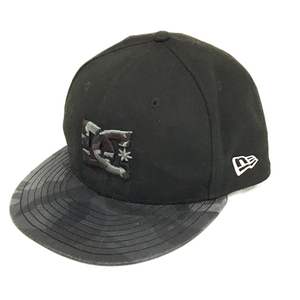 ニューエラ×DC サイズ7 1/8 ベースボールキャップ ブラック 迷彩 刺繍 帽子 ファション小物 NEW ERA