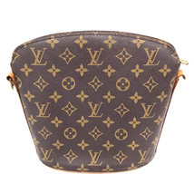 ルイヴィトン モノグラム ドルーオ ショルダーバッグ M51290 ジップ ショルダー紐破損 ジャンク品 LOUIS VUITTON_画像2