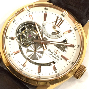 オリエントスター 自動巻き オートマチック 腕時計 DK05-D0−B-CA ホワイト文字盤 メンズ 稼働品 QR124-19