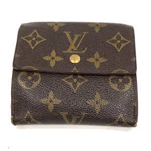 ルイヴィトン モノグラム Wフラップ 折りたたみ 財布 ウォレット ユニセックス フランス製 LOUIS VUITTON QR123-144