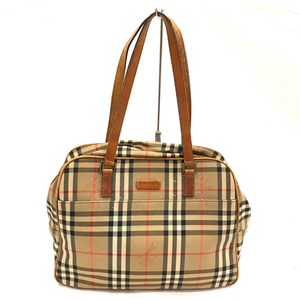 バーバリー ノバチェック トートバッグ ハンドバッグ ファスナー式開閉 ユニセックス BURBERRY QR124-231