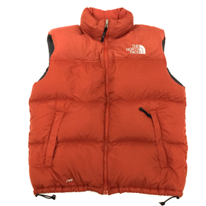 ノースフェイス L/G ダウンベスト ND01587 トップス オレンジ ジップアップ メンズ THE NORTH FACE