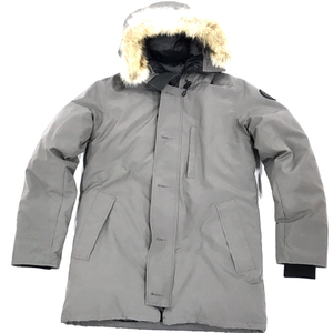 カナダグースサイズ M 長袖 ダウンコート CHATEAU PARKA メンズ グレー系 フロントジップ フード CANADA GOOSE