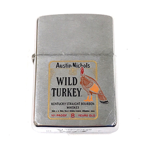 送料360円 ジッポー ワイルドターキー WILD TURKEY オイルライター 着火× シルバーカラー ZIPPO 同梱NG