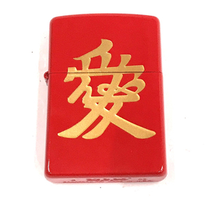 送料360円 ジッポー 新潮社オリジナルZIPPO 歴史シリーズ 直江兼続 愛 オイルライター 赤備え 保存箱付 着火× 同梱NG