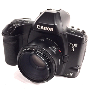 1円 CANON EOS 3 EF 50mm 1:1.8 II 一眼レフ フィルムカメラ オートフォーカス L141538