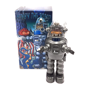 ROBBY THE ROBOT RT01-1805 高さ約33cm ブリキ ロボット 歩行 おもちゃ ホビー 保存箱付き 現状品