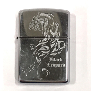 ジッポー Black Leopard オイルライター 喫煙具 喫煙グッズ シルバーカラー ブランド小物 メンズ ZIPPO