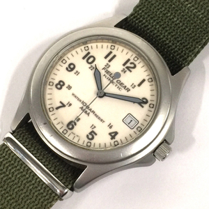 送料360円 セイコー アルバ キネティック 腕時計 YT57-0B60 フィールドギア ラウンド デイト メンズ 稼働 同梱NG