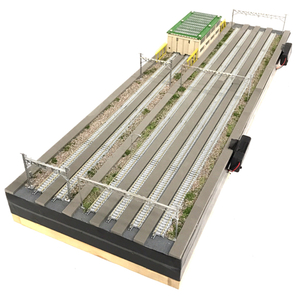 Nゲージ 鉄道模型 ジオラマ 線路 車両基地 車庫 オリジナルレイアウト 全長約90cm