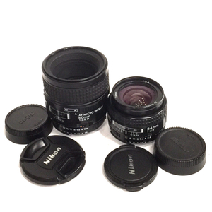 1円 Nikon AF NIKKOR 24mm 1:2.8 MICRO NIKKOR 60mm 1:2.8 D カメラレンズ 2本セット C301449