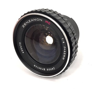 1円 Zenza Bronica ZENZANON MC 1:4 f=40mm カメラレンズ 中判カメラ用 マニュアルフォーカス