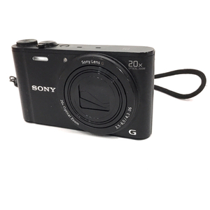 1円 SONY cyber-shot DSC-WX350 3.5-6.5/4.3-86 コンパクトデジタルカメラ ブラック C030919