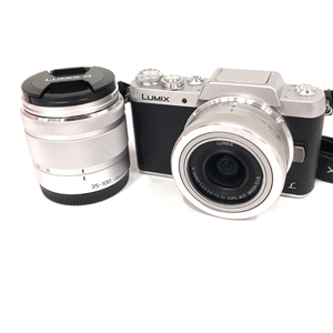 1円 Panasonic LUMIX DMC-GF7 G VARIO 1:3.5-5.6/12-32 1:4.0-5.6/35-100 ミラーレス一眼 カメラ C021023