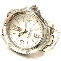 タグホイヤー プロフェッショナル デイト クォーツ 腕時計 メンズ WT1114 ホワイト文字盤 稼働品 TAG HEUER_画像8