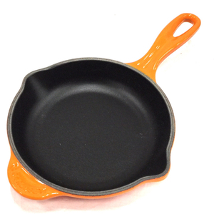 ルクルーゼ スキレット 内径16cm オレンジ系 ガス / IH対応 調理器具 キッチン用品 保存箱付き LE CREUSET