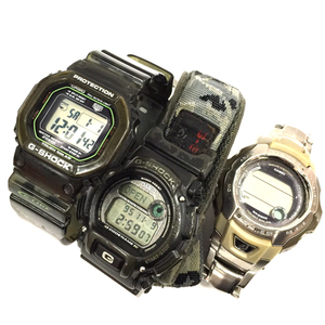 カシオ 腕時計 G-SHOCK GL-230 G-LIDE デジタル タフソーラー メンズ 他 GW-700DJ / DW-8800 計3点 CASIO