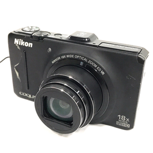 1円 Nikon COOLPIX S9300 4.5-81.0mm 1:3.5-5.9 コンパクトデジタルカメラ ブラック C011023