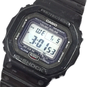 カシオ 電波 腕時計 G-SHOCK GW-5000 アラームクロノ MULTI BAND 6 タフソーラー メンズ 黒 稼働 CASIO QR125-198