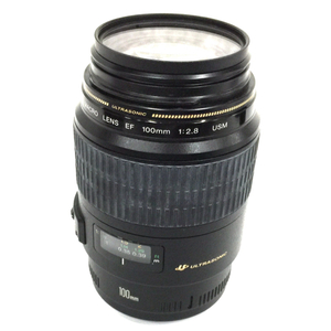 CANON MACRO LENS EF 100mm 1:2.8 USM カメラレンズ EFマウント オートフォーカス QR124-100