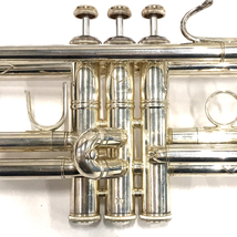 1円 バック トランペット 金管楽器 ストラディバリウスモデル B♭ ボア ML 銀メッキ仕上げ 付属品有り Bach_画像5