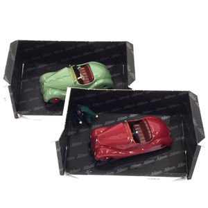 シュコークラシック ゼンマイ ブリキカー レッド グリーン ミニカー おもちゃ ホビー 計2点 セット QR125-167