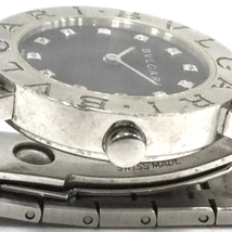 ブルガリ 12P ダイヤモンド クォーツ 腕時計 レディース ブラック文字盤 未稼働品 付属品あり ブランド小物 BVLGARI_画像3