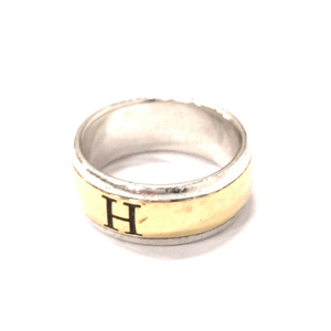 エルメス Hロゴ #54 13.5号 リング 指輪 925 750 重量8.3g ユニセックス アクセサリー ファッション小物 HERMES