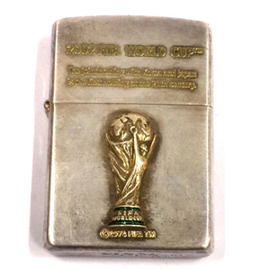 ジッポー 2002 FIFA ワールドカップ オイルライター 喫煙具 喫煙グッズ ケース付き ブランド小物 ZIPPO